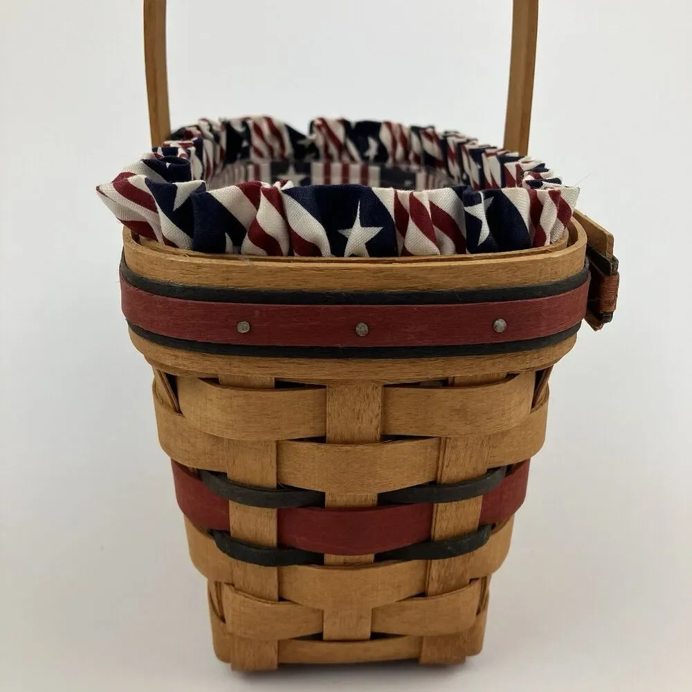 Longaberger 1994 Candle Basket All American | /w Liner 9.5